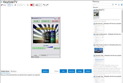 KeyHoleTV - Flamory bookmarks and screenshots