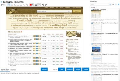 Kickass Torrents - Flamory bookmarks and screenshots