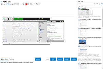 Kiwi IRC - Flamory bookmarks and screenshots