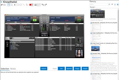 Knowthelist - Flamory bookmarks and screenshots