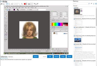 Krita - Flamory bookmarks and screenshots