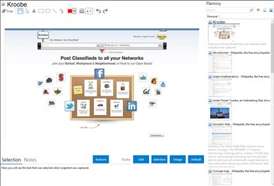 Kroobe - Flamory bookmarks and screenshots