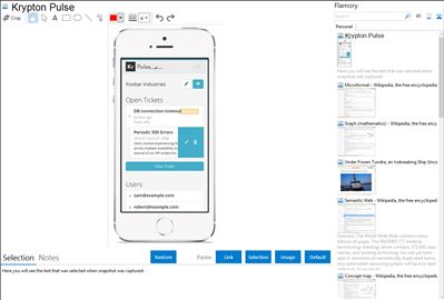 Krypton Pulse - Flamory bookmarks and screenshots