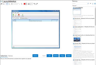 LaunchMeNot - Flamory bookmarks and screenshots