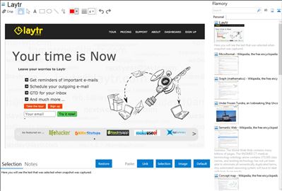 Laytr - Flamory bookmarks and screenshots