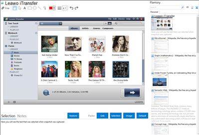 Leawo iTransfer - Flamory bookmarks and screenshots