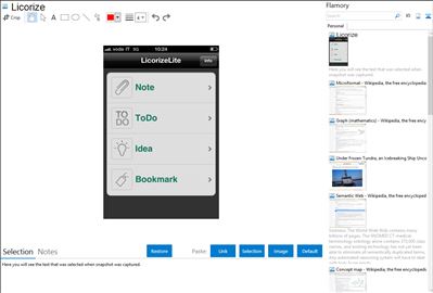 Licorize - Flamory bookmarks and screenshots