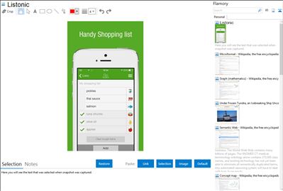 Listonic - Flamory bookmarks and screenshots
