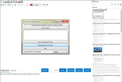LocK-A-FoLdeR - Flamory bookmarks and screenshots