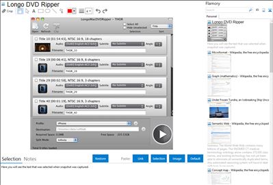 Longo DVD Ripper - Flamory bookmarks and screenshots