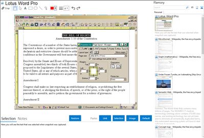 Lotus Word Pro - Flamory bookmarks and screenshots