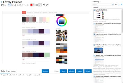 Lovely Palettes - Flamory bookmarks and screenshots