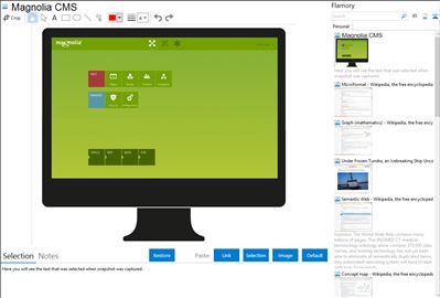 Magnolia CMS - Flamory bookmarks and screenshots
