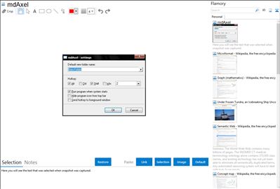 mdAxel - Flamory bookmarks and screenshots