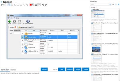Npackd - Flamory bookmarks and screenshots