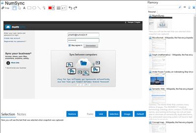 NumSync - Flamory bookmarks and screenshots