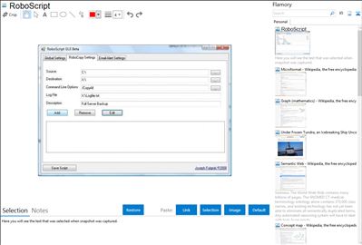 RoboScript - Flamory bookmarks and screenshots