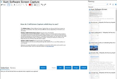 Ilium Software Screen Capture - Flamory bookmarks and screenshots