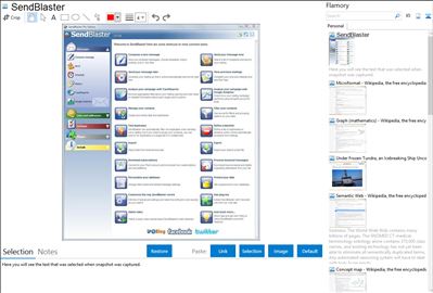 SendBlaster - Flamory bookmarks and screenshots