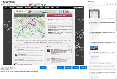 Sharemap - Flamory bookmarks and screenshots