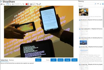 ShowShare - Flamory bookmarks and screenshots