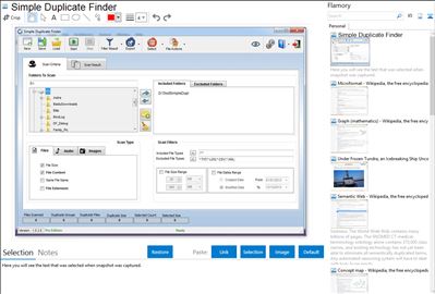 Simple Duplicate Finder - Flamory bookmarks and screenshots