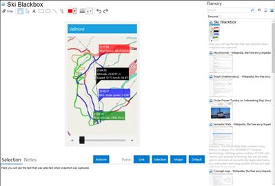 Ski Blackbox - Flamory bookmarks and screenshots