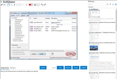 Soft2base - Flamory bookmarks and screenshots