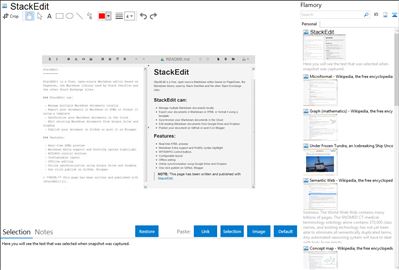 StackEdit - Flamory bookmarks and screenshots