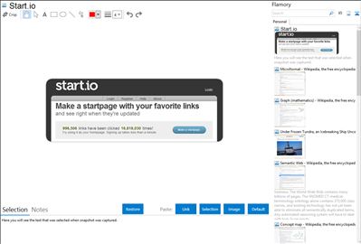 Start.io - Flamory bookmarks and screenshots