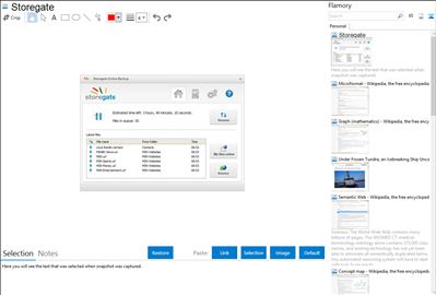 Storegate - Flamory bookmarks and screenshots