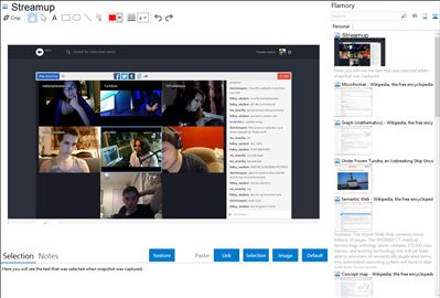 Streamup - Flamory bookmarks and screenshots