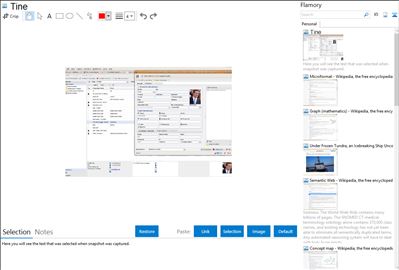 Tine - Flamory bookmarks and screenshots