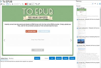To EPUB - Flamory bookmarks and screenshots