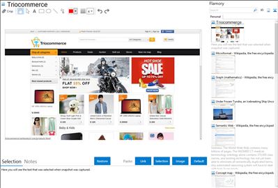 Triocommerce - Flamory bookmarks and screenshots