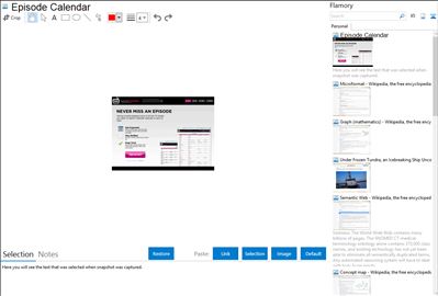 Episode Calendar - Flamory bookmarks and screenshots
