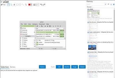 uGet - Flamory bookmarks and screenshots