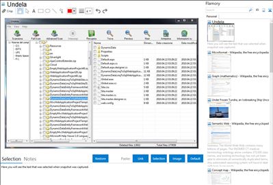 Undela - Flamory bookmarks and screenshots