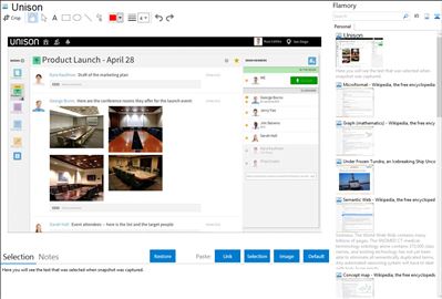 Unison - Flamory bookmarks and screenshots