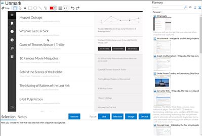 Unmark - Flamory bookmarks and screenshots