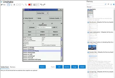 Unshake - Flamory bookmarks and screenshots