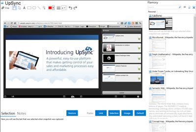 UpSync - Flamory bookmarks and screenshots