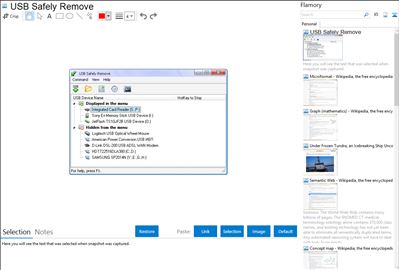 USB Safely Remove - Flamory bookmarks and screenshots