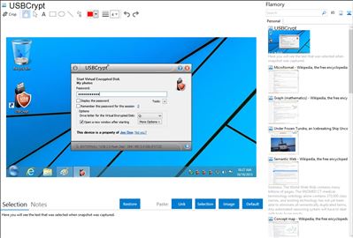 USBCrypt - Flamory bookmarks and screenshots
