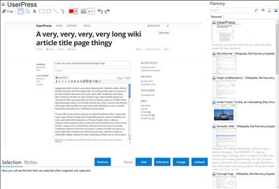UserPress - Flamory bookmarks and screenshots