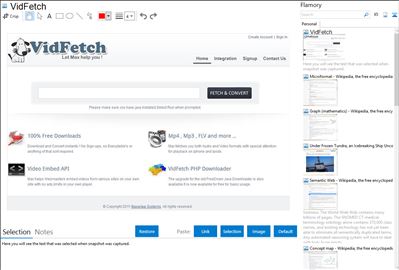 VidFetch - Flamory bookmarks and screenshots