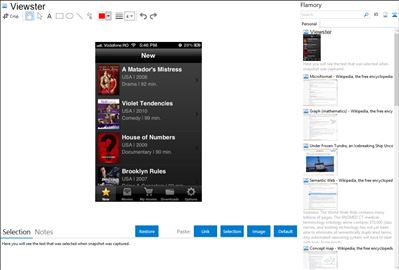 Viewster - Flamory bookmarks and screenshots