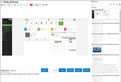 Web-School - Flamory bookmarks and screenshots