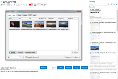 XnConvert - Flamory bookmarks and screenshots
