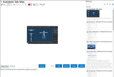 Autodesk 3ds Max - Flamory bookmarks and screenshots